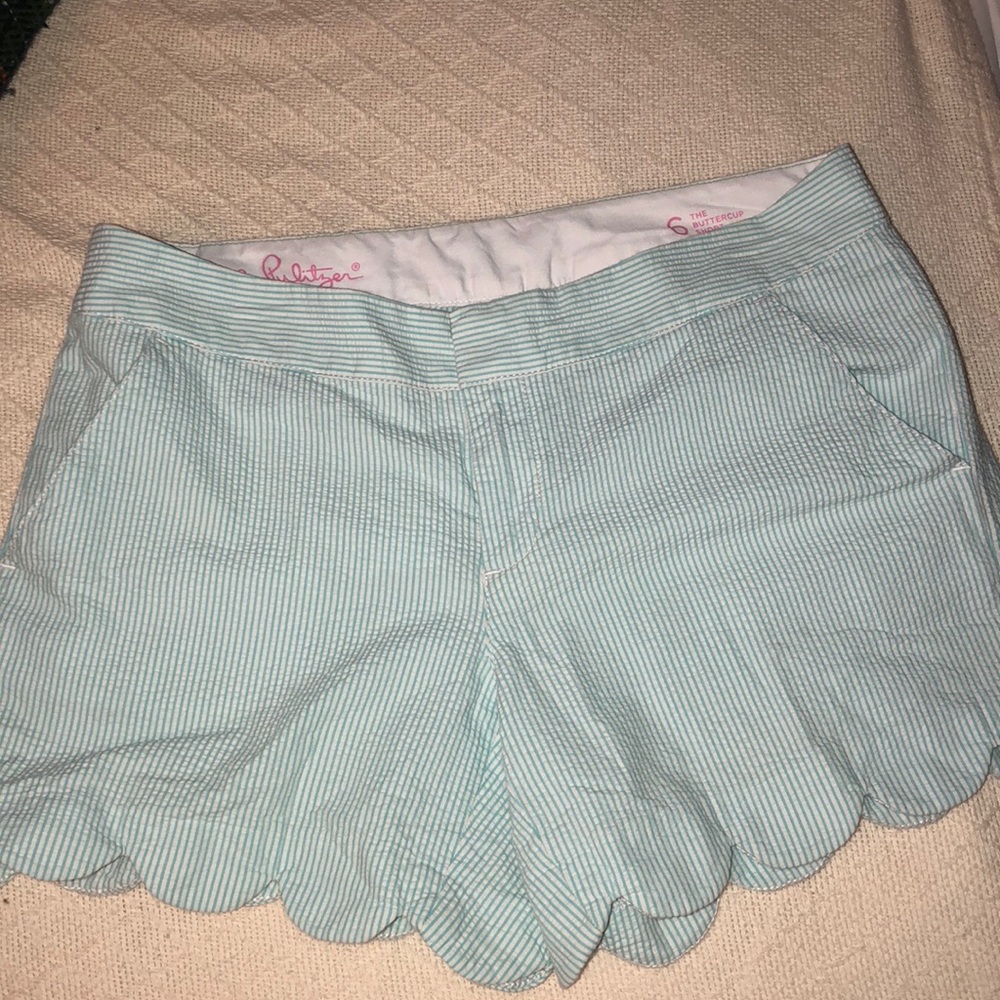 Lilly Pulitzer Buttercup Seersucker shorts